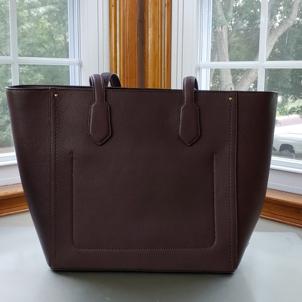 Cole Haan top zip tote, burgundy NWT
